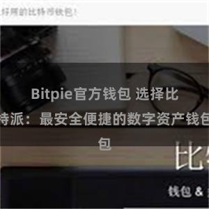 Bitpie官方钱包 选择比特派：最安全便捷的数字资产钱包