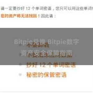 Bitpie兑换 Bitpie数字资产安全保障指南