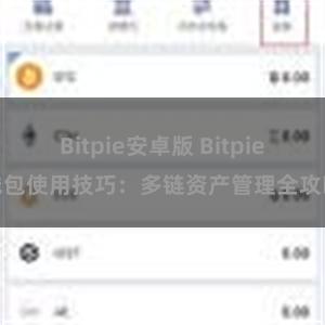 Bitpie安卓版 Bitpie钱包使用技巧：多链资产管理全攻略