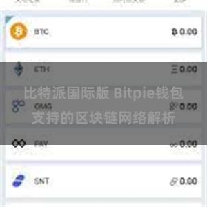 比特派国际版 Bitpie钱包支持的区块链网络解析